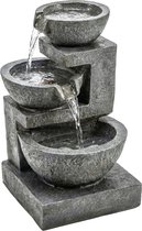 Ornement d'eau - Pour l'extérieur - Jardin - Fontaine d'eau - Design de cascade - Fontaine d'intérieur - Décoration de jardin - Avec pompe - 40L x 37B x 61H cm