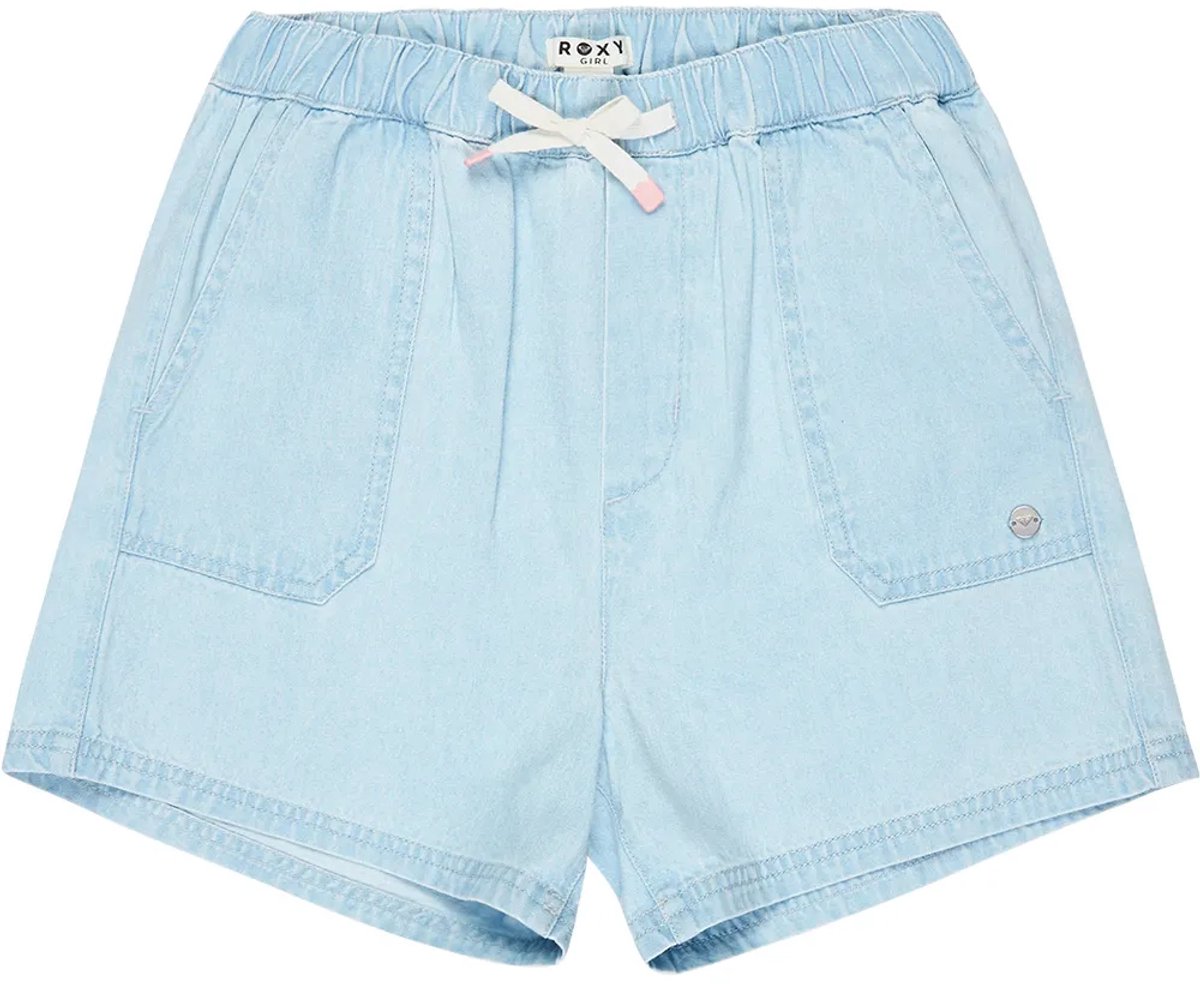 Roxy Call On Korte Jeans 14 Years Meisje Blauw