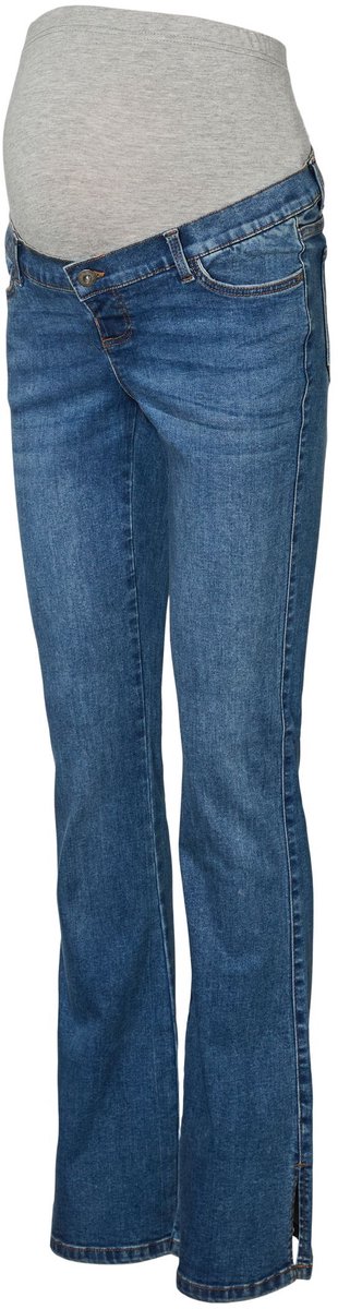 Mama Licious Uitlopende zwangerschapsjeans Flared fit Mid rise Uitlopende pijpen Jeans