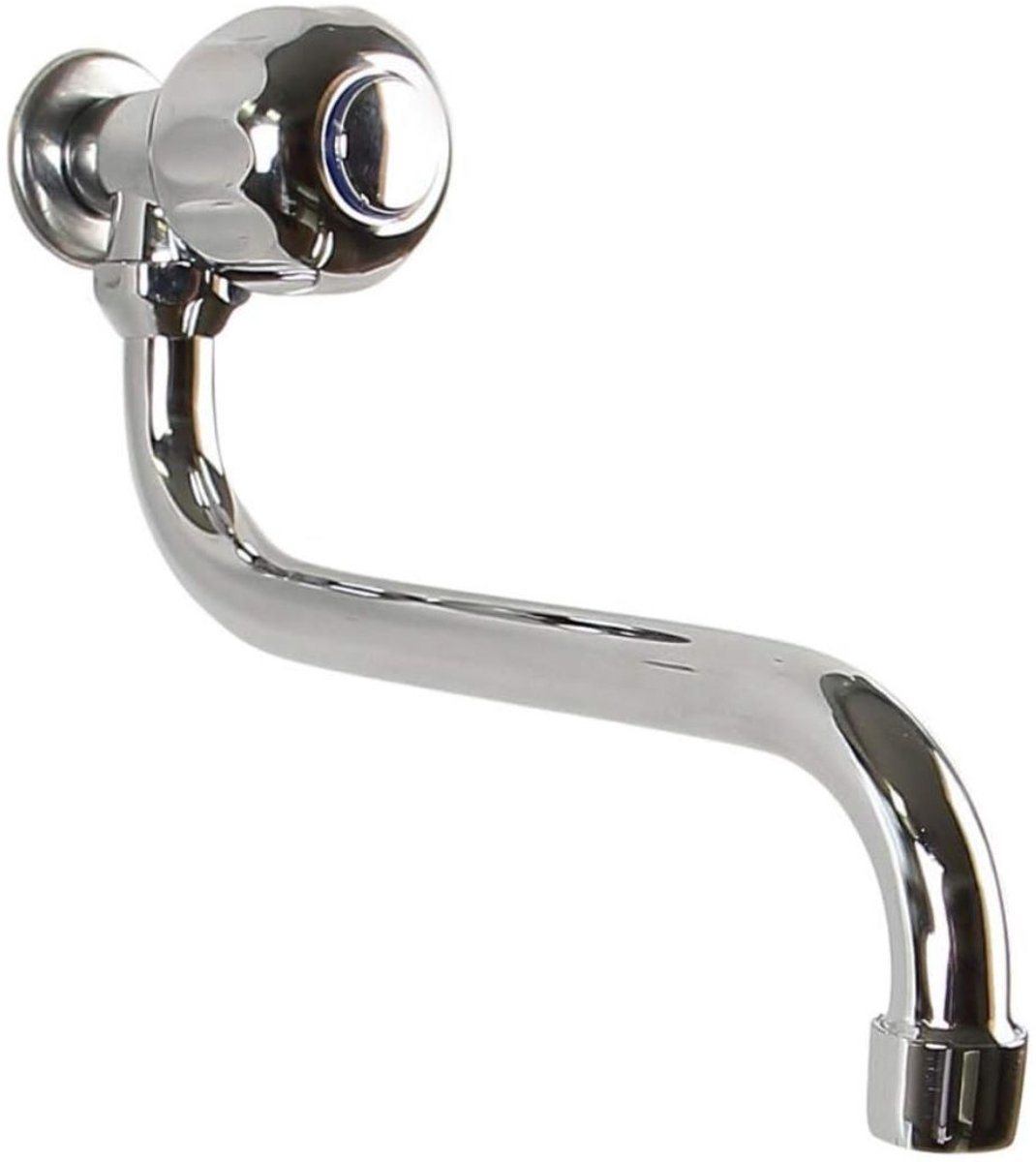 MIRA® Keukenkraan Wandmontage - Wandkraan - Wandkraan Keuken - RVS - Makkelijk Draaibaar- ‎Zilver- 34cm x 15cm x 5 cm; 250 g
