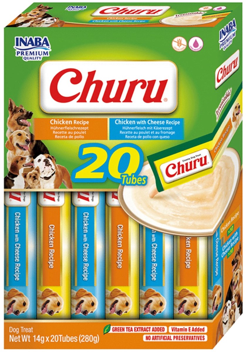 Churu Puree Multipack 20x14 g - Hondensnacks - Kip