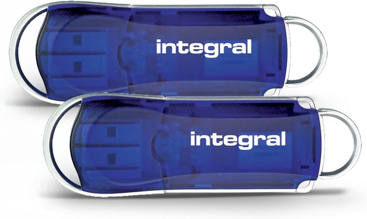 2-Pack 128GB USB 2.0 Geheugenstick Flash Drives Blauw