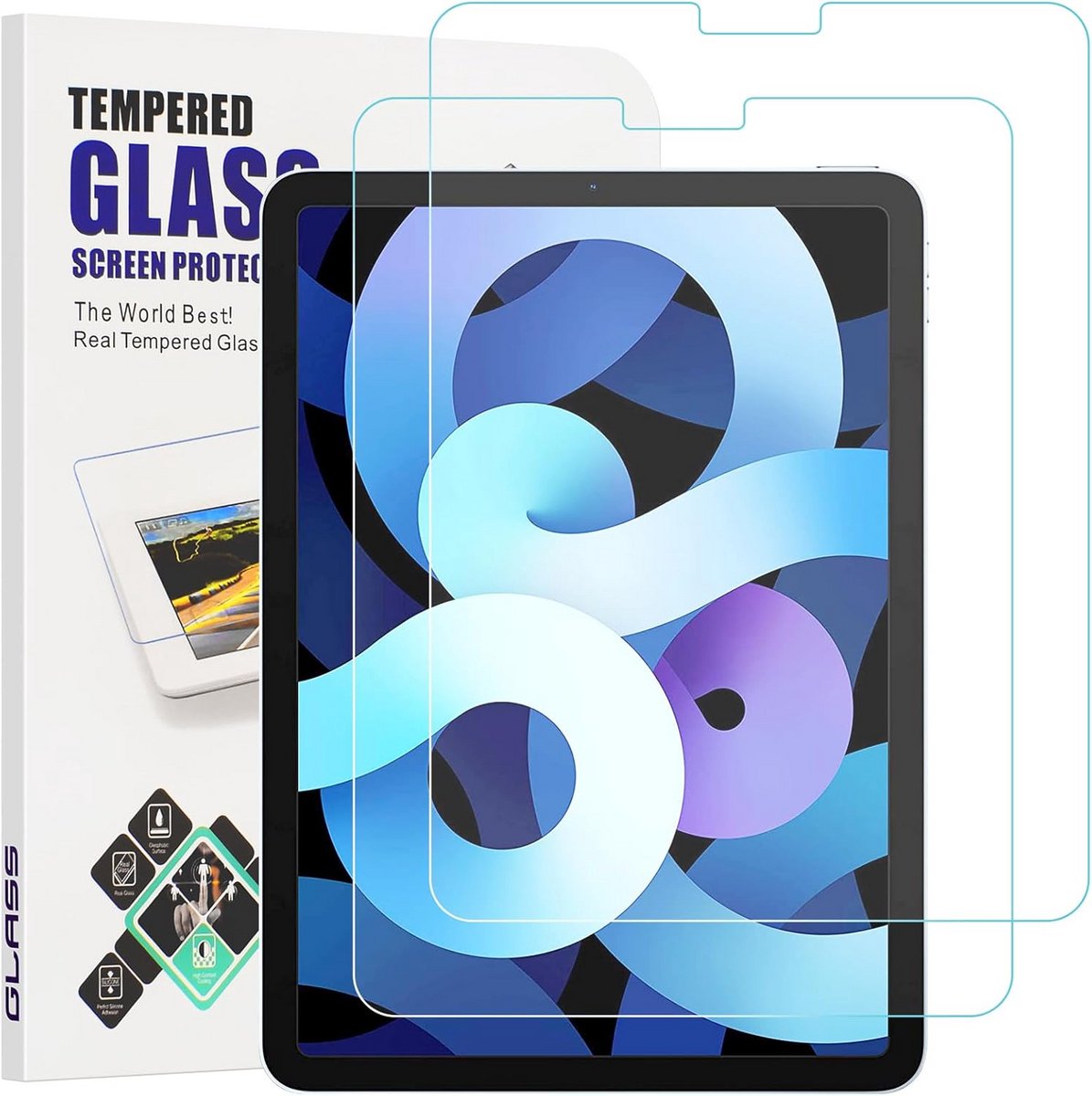 Screenprotector voor iPad Air 5 en Air 4 (10,9 inch) - Krazig Glas