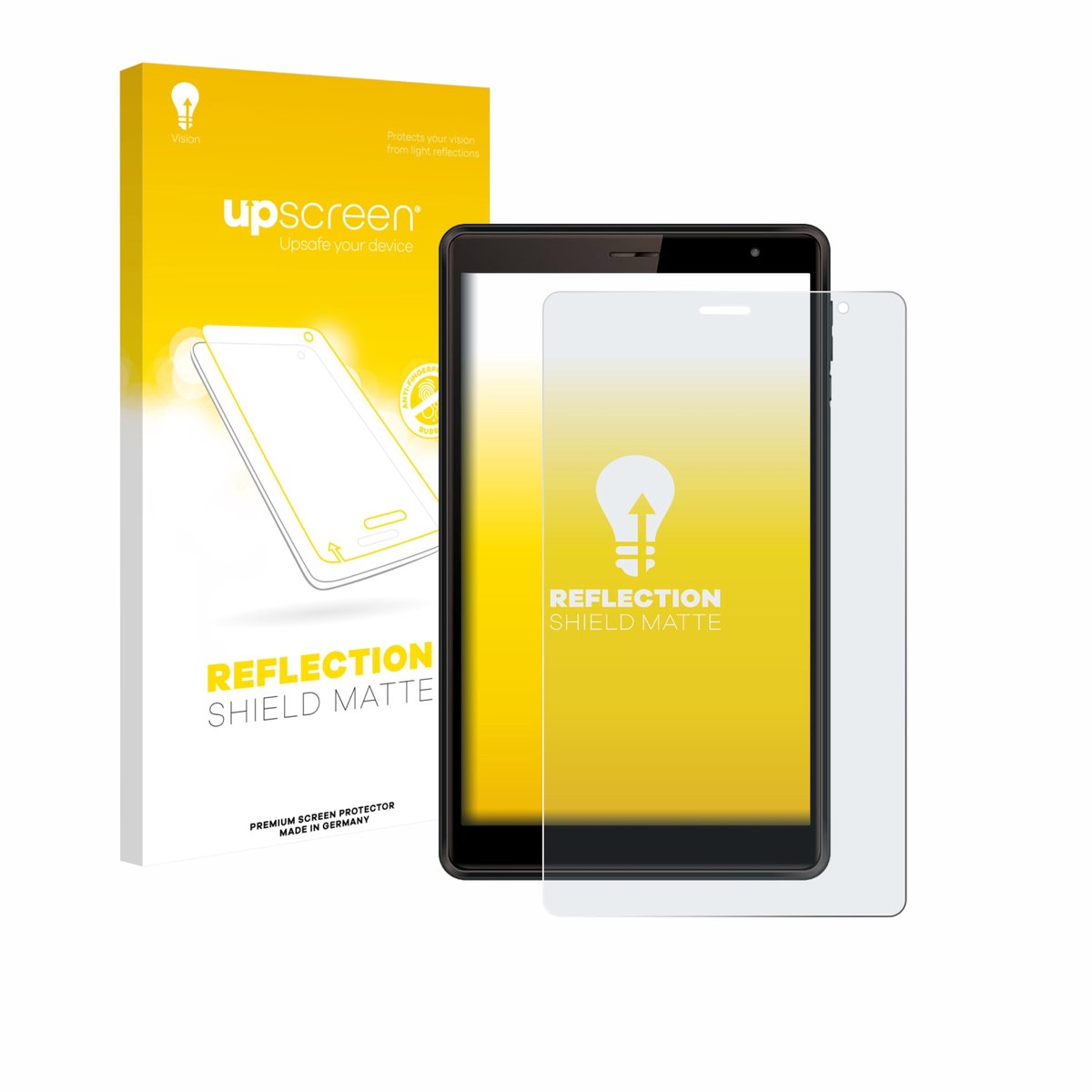 upscreen - Screenprotector voor Logicom Tab 80 8" - Folie Beschermfolie anti glare matte