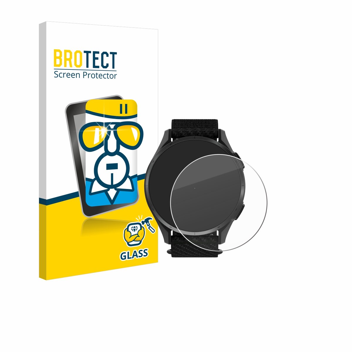 BROTECT - Glas Screenprotector voor Garmin Approach S50 - Gehard Beschermglas 9H