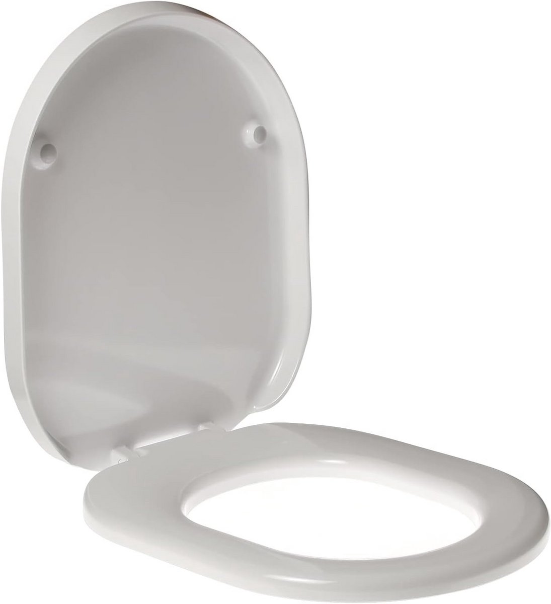 Waterdichte Toiletbril voor Tonic - Wit Thermogelijmd met RVS Scharnieren