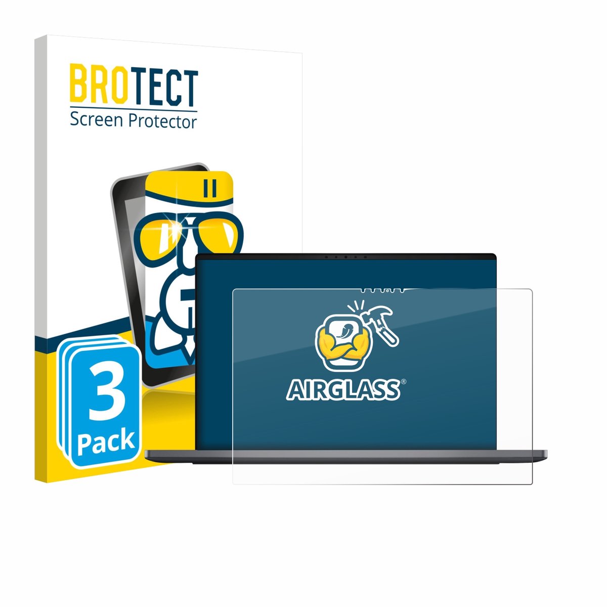 Screenprotector 3 Stuks voor Dell XPS 14 DA14260 Beschermglas transparant