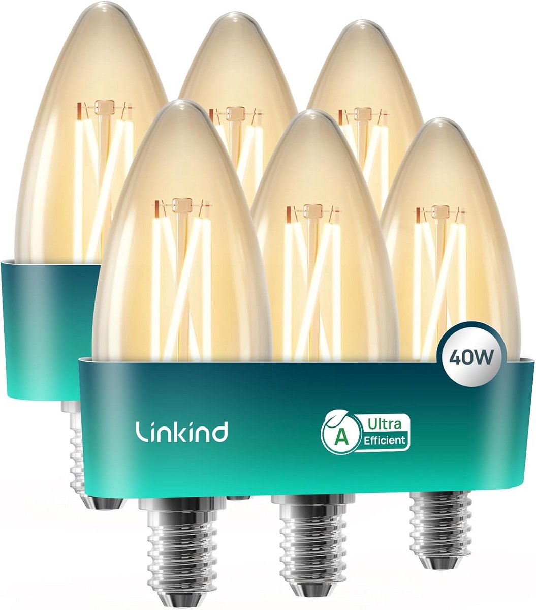 LED E14 lamp 470 lumen 2700K 2,2W - 6 stuks
