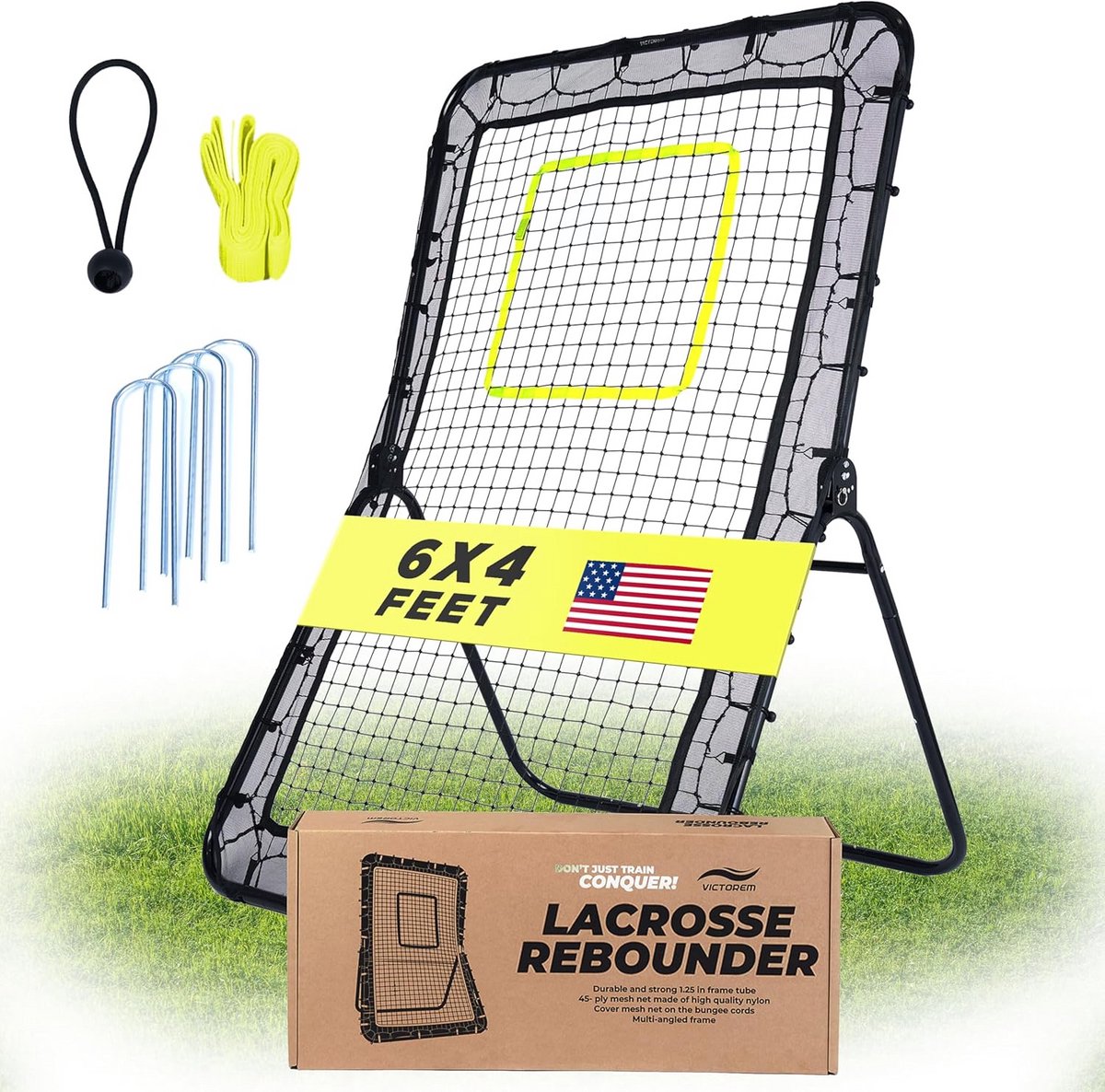 Lacrosse Trainingsscherm voor Pitchback Oefeningen - Geschikt voor Lacrosse, Honkbal en Softbal