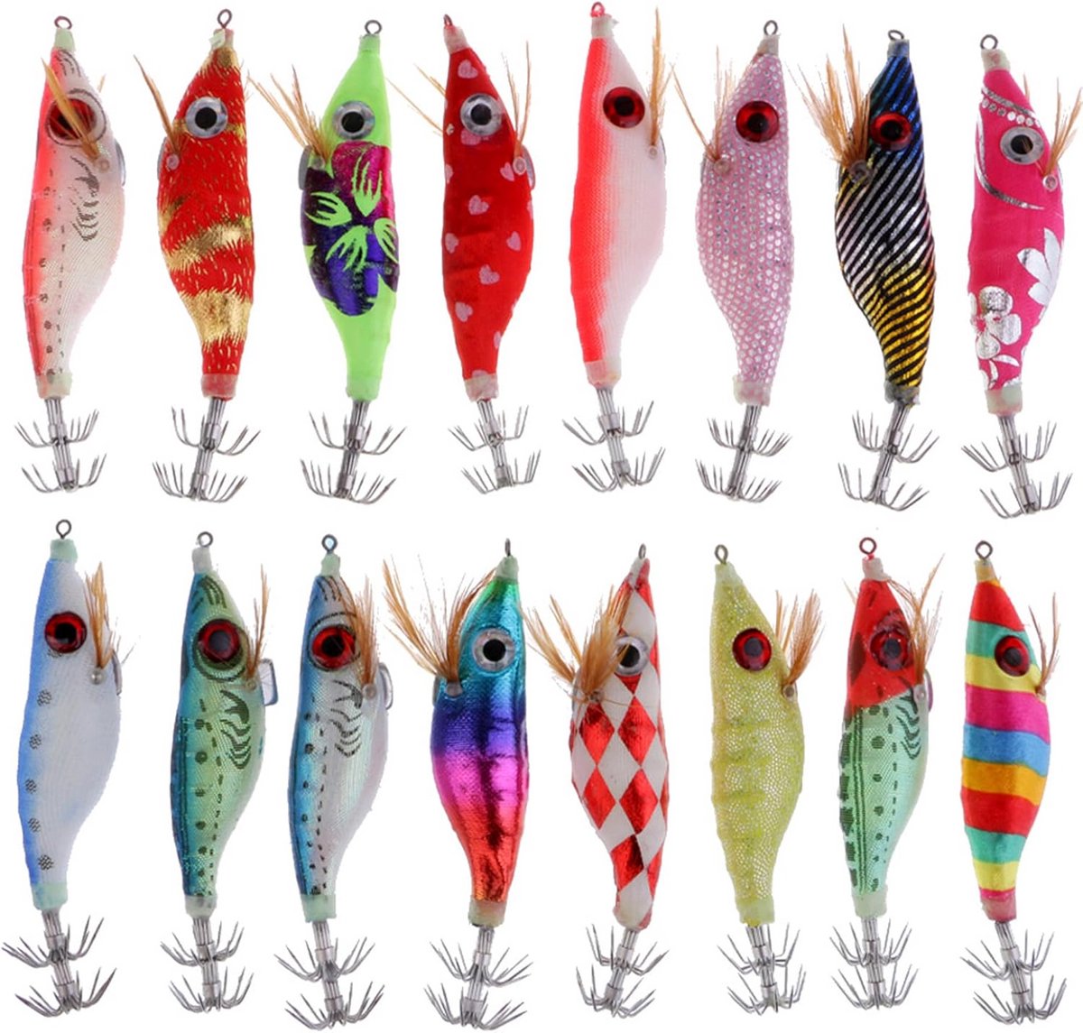 Set van 10 Kunstaas Spinner Wobblers Flitsend voor Snoek Baars Roofvis