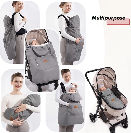 Universele Winterhoes voor Babydraagzak - Warm en Waterdicht Draagcomfort van Universele — afbeelding 3