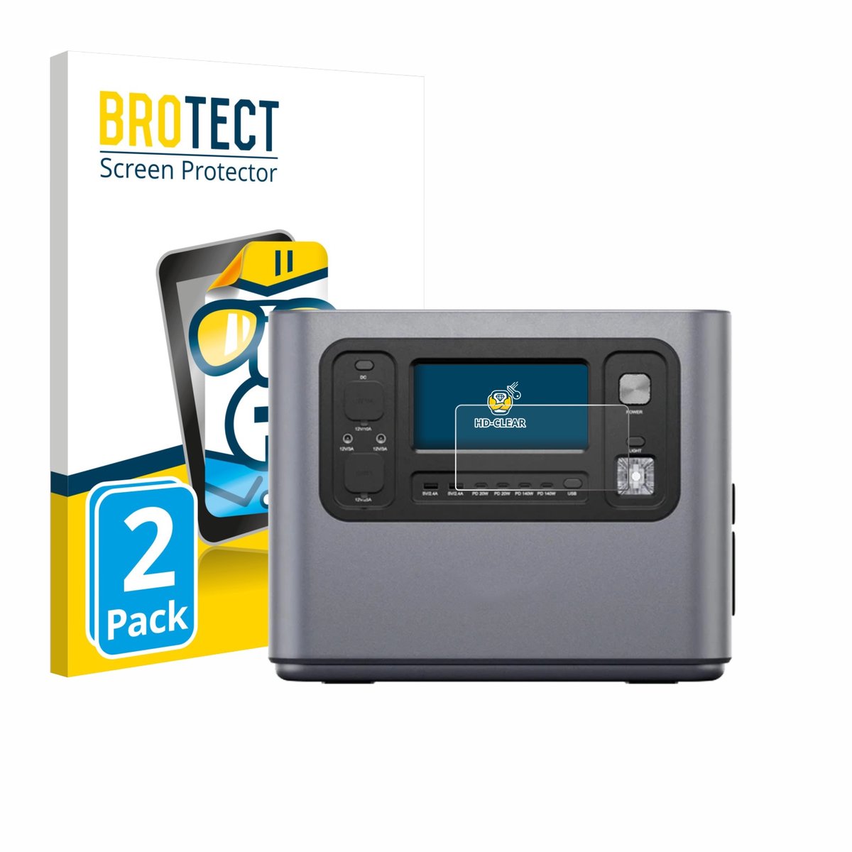 BROTECT - Screenprotector voor Aferiy P280 - Folie Beschermfolie transparant 2 Stuks