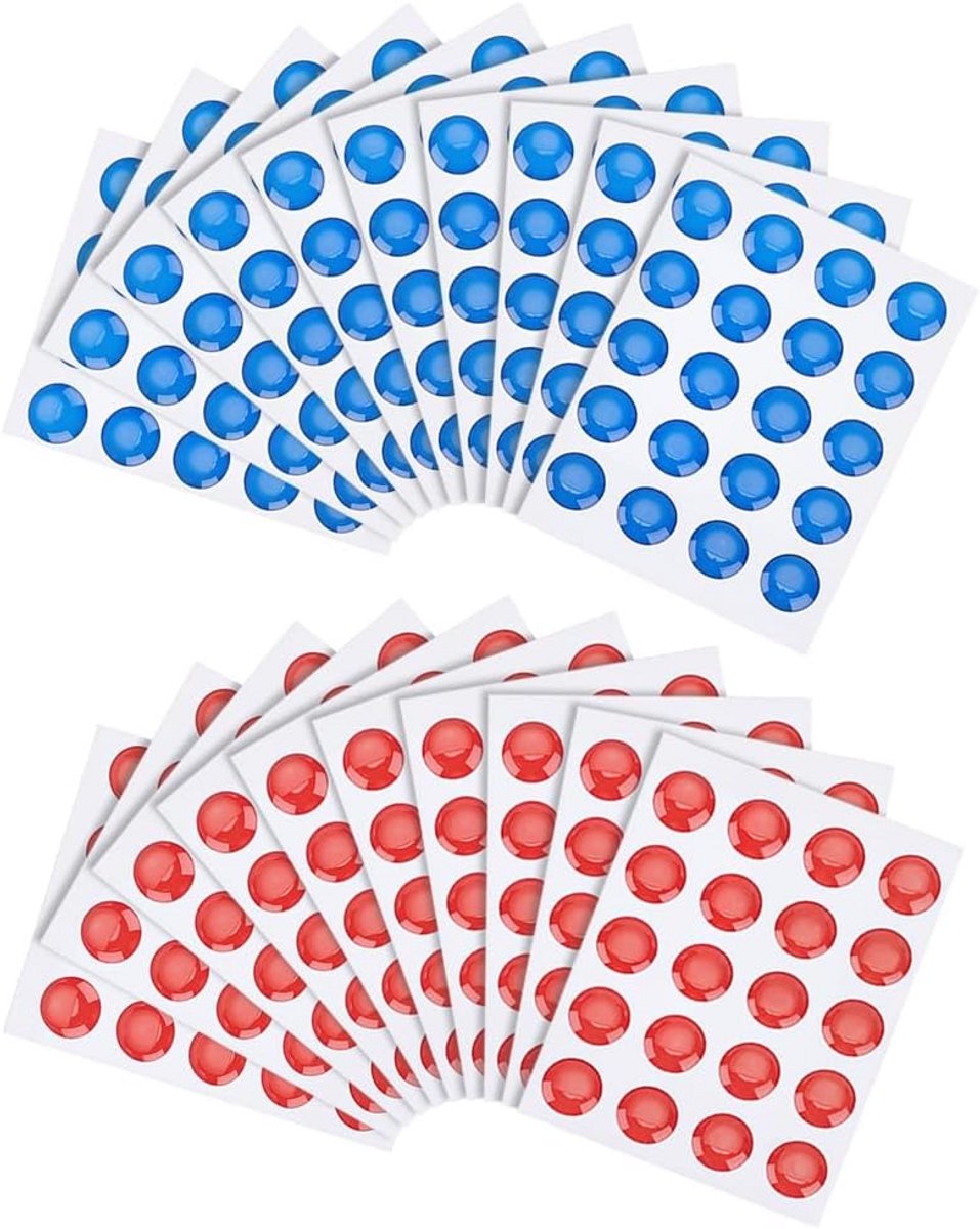 Zelfklevende Water Temperatuur Stickers Rood en Blauw voor Keuken en Badkamer