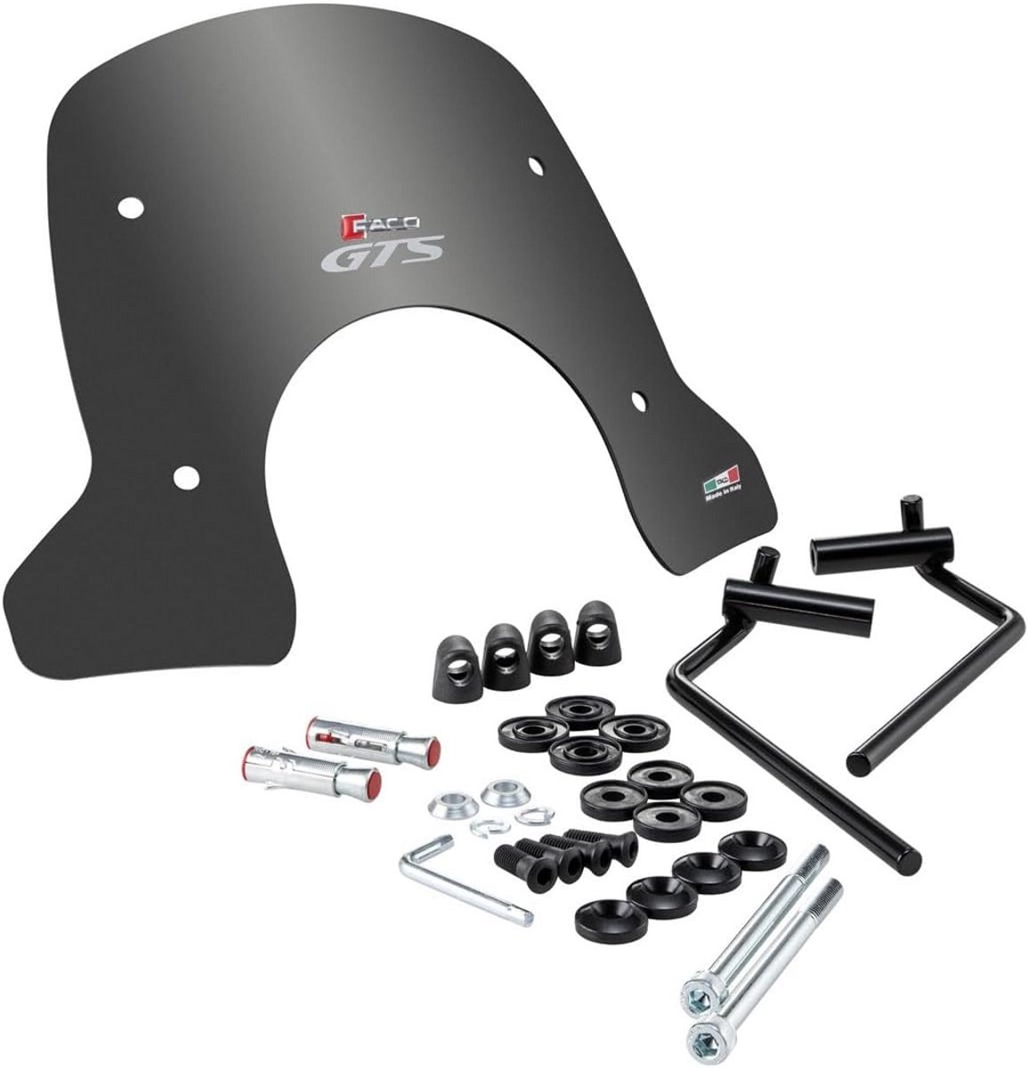 Rookgrijs Windscherm / Kuipruit voor Vespa GTS 125 & 300 (2023) - Inclusief Montagekit