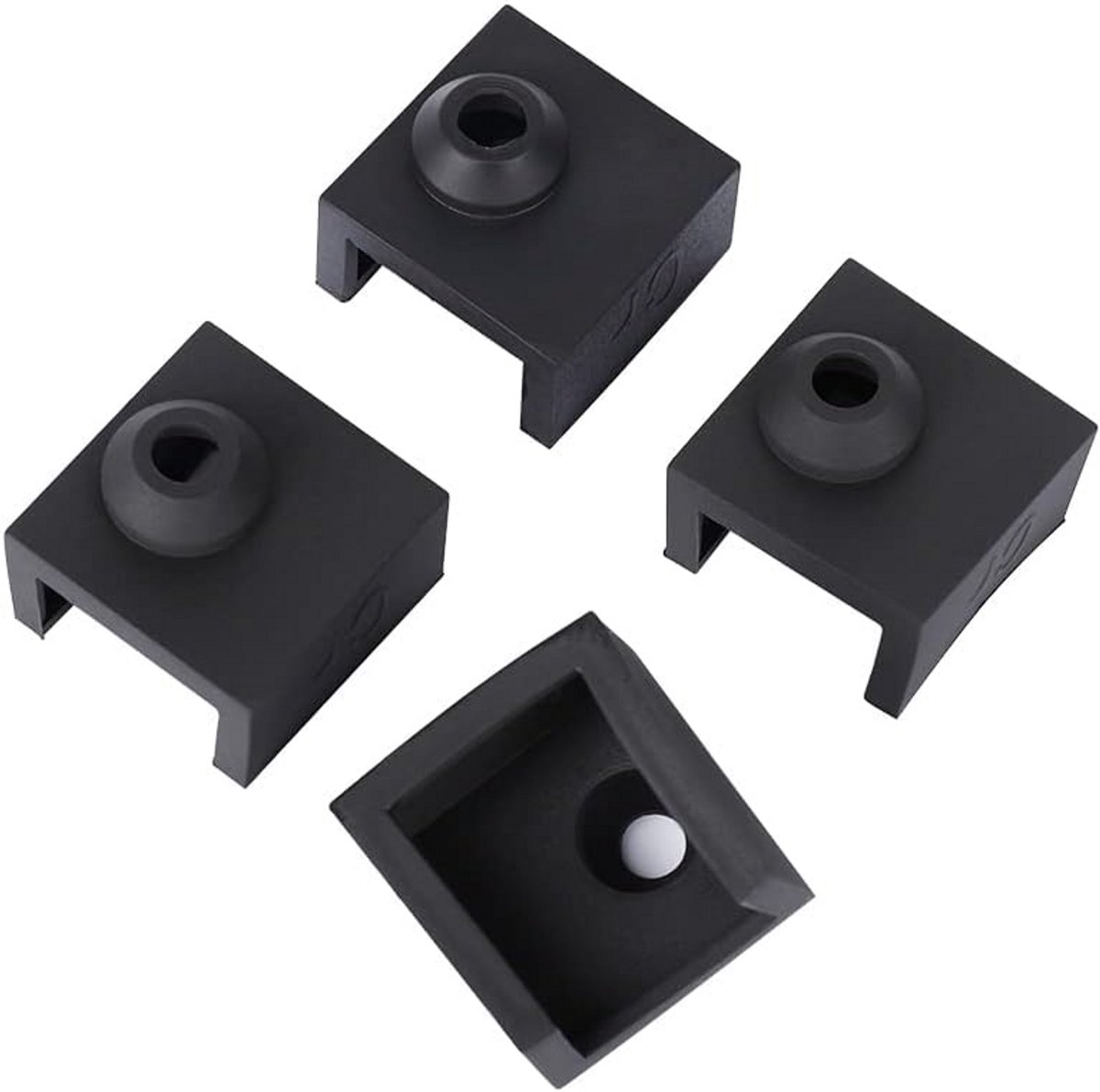 4 Stuks Hitteblok Siliconen Sokken voor 3D-printer Hotend Isolatiehoes