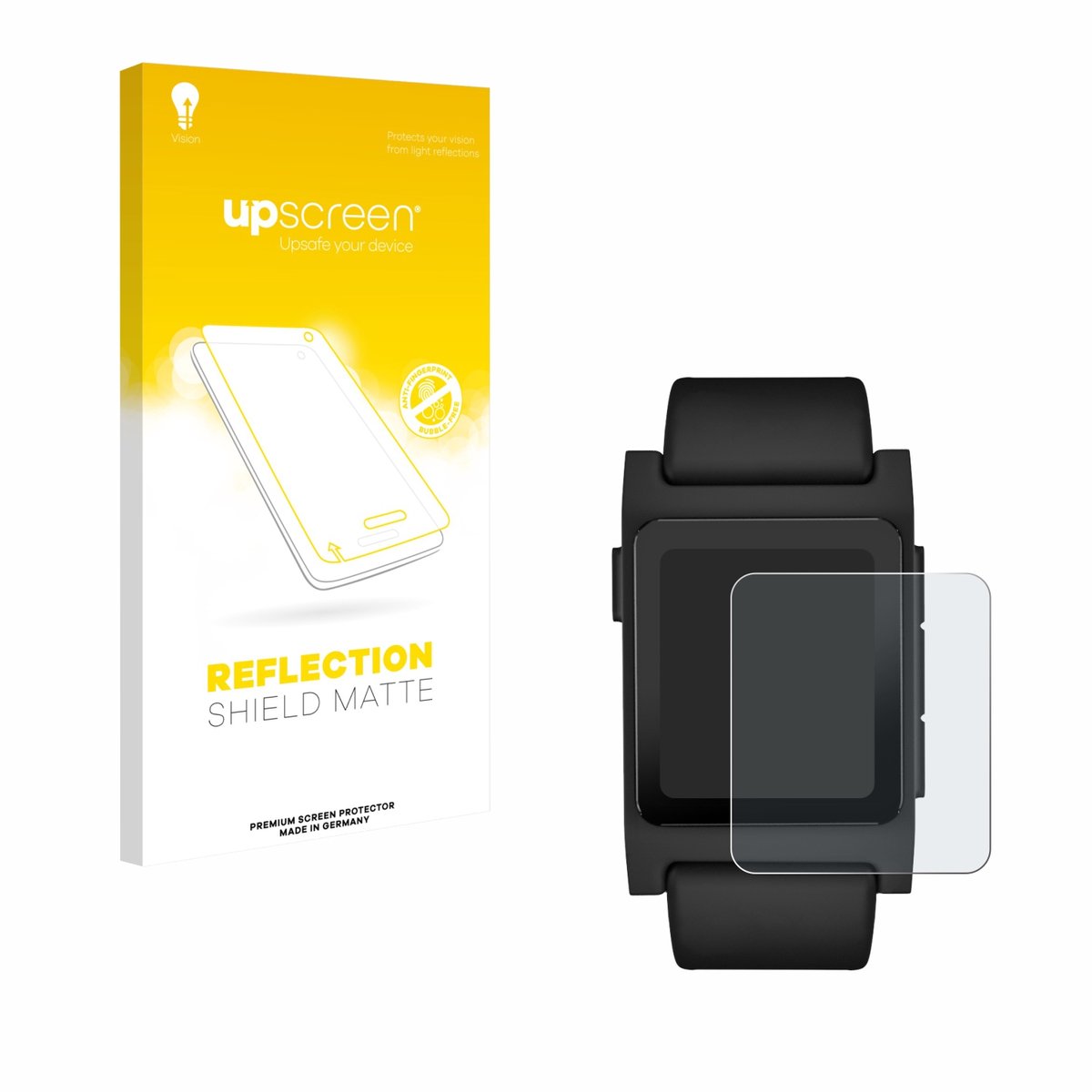 upscreen - Screenprotector voor Pebble 2 Duo 2025 - Folie Beschermfolie anti glare matte