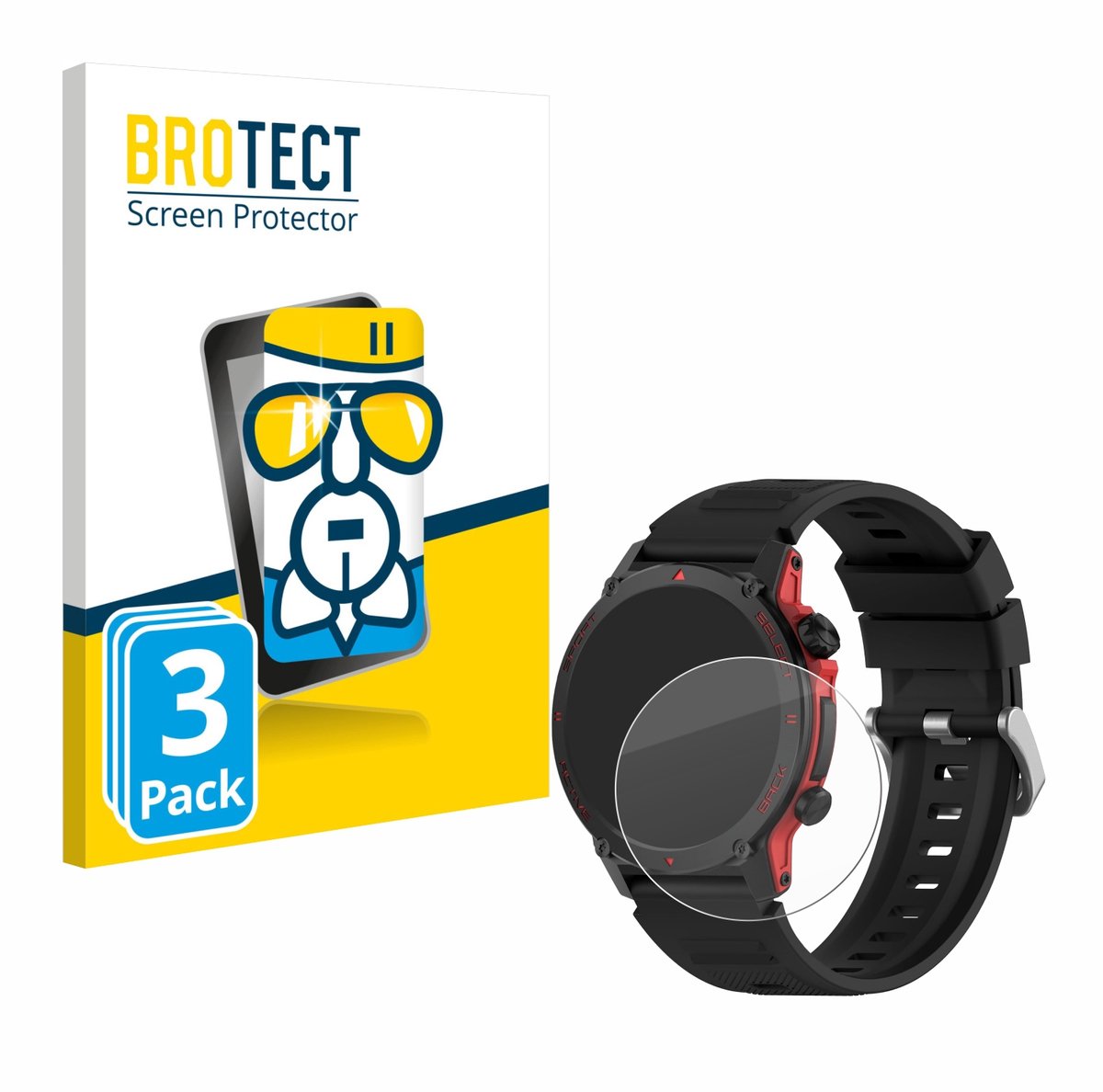 Screenprotector 3 Stuks voor Popglory S136 Beschermglas transparant