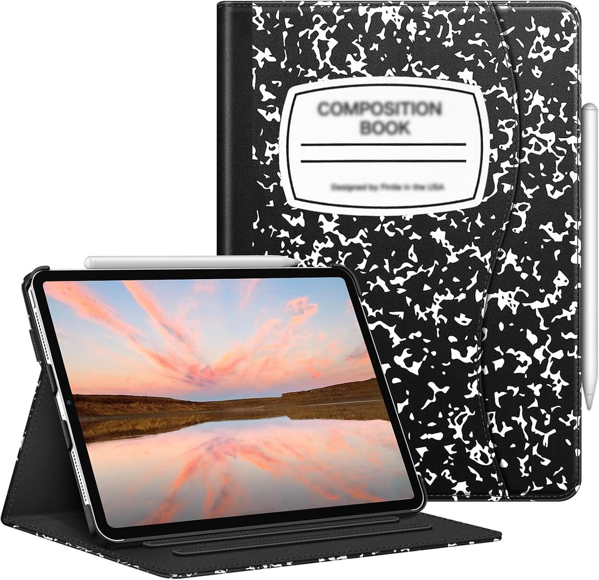 Beschermhoes voor iPad Pro 11 inch (2018-2022) met Pennenhouder en Vak