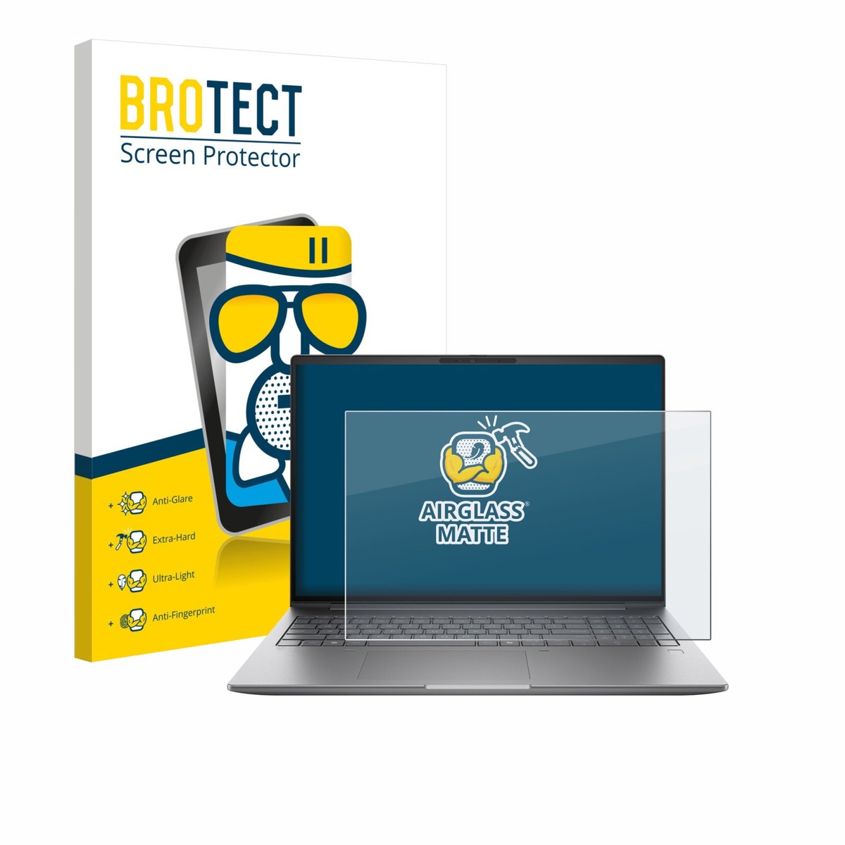 BROTECT - Screenprotector voor HP Zbook X G1i 16" - Folie Beschermfolie Beschermglas matte
