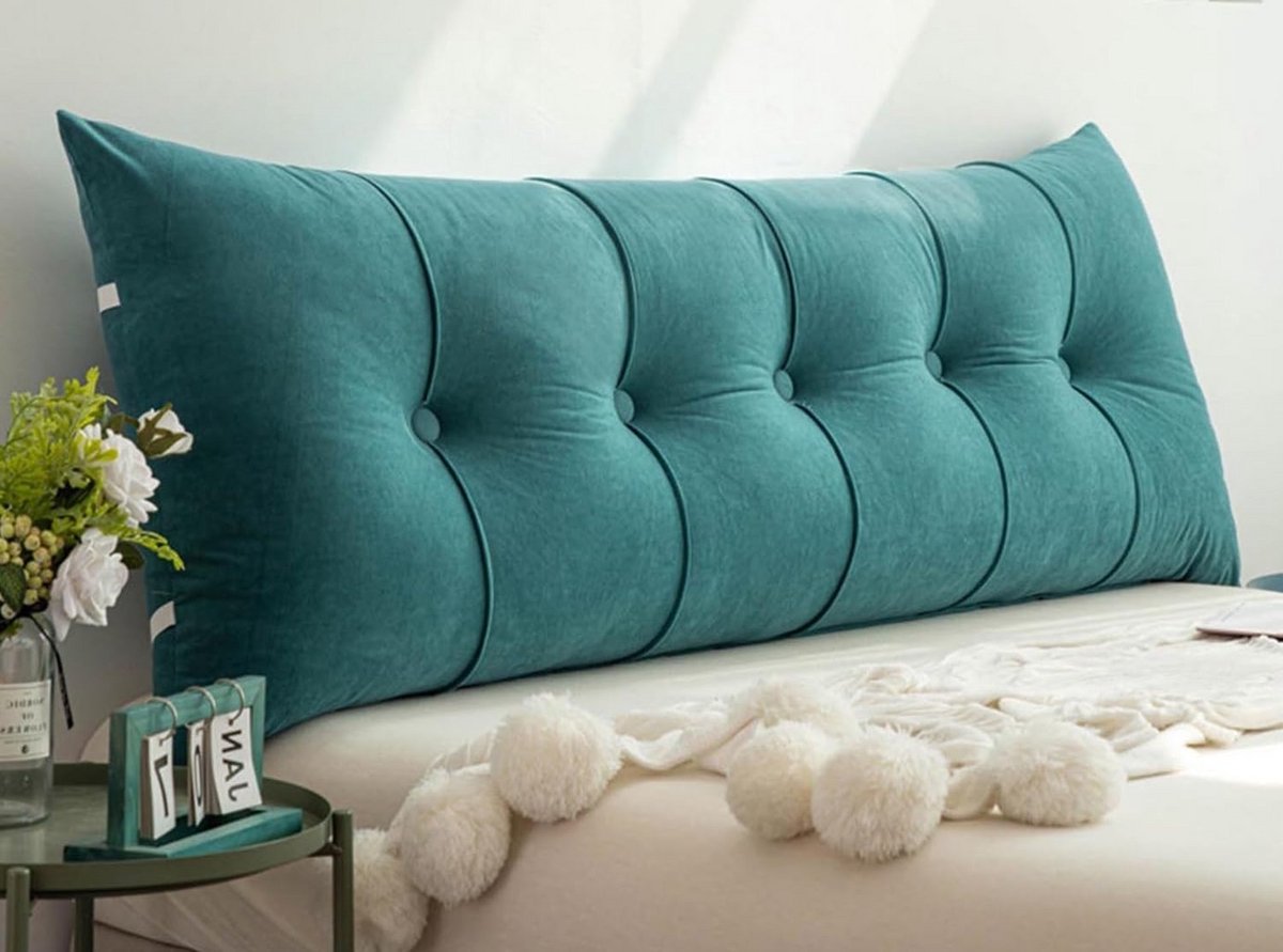 Luxe Hoofdkussen met Rugleuning voor Bank en Bed - Comfortabele Lendensteun