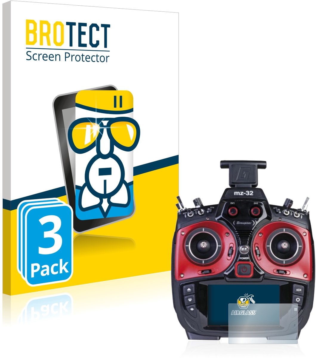 Screenprotector 3 Stuks voor Graupner MZ-32 (3.Gen) Beschermglas transparant