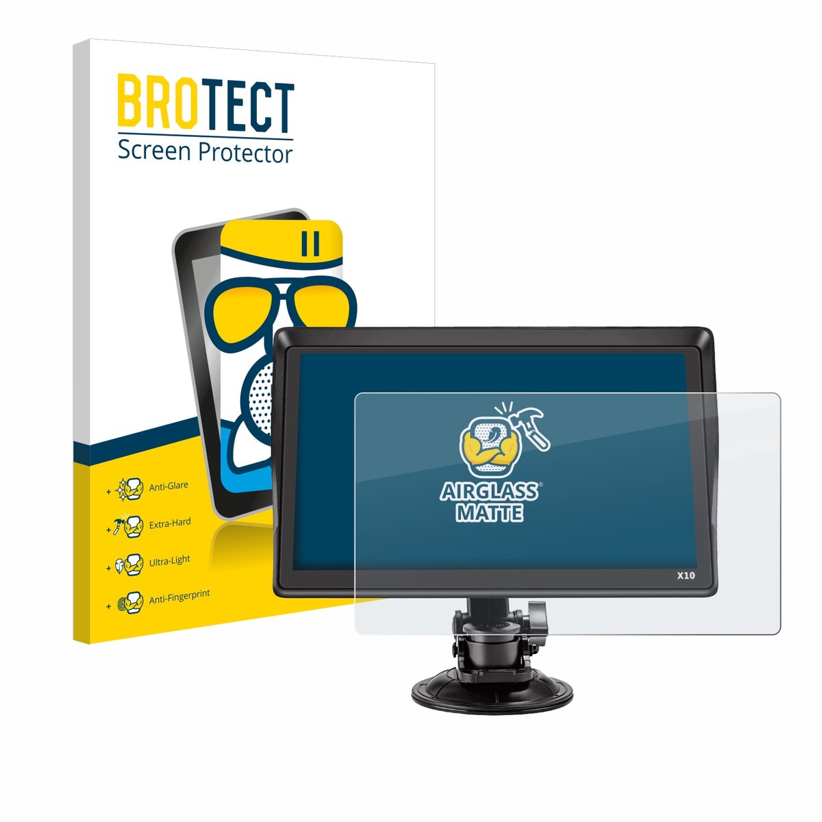 BROTECT - Screenprotector voor Xgody X10 9" - Folie Beschermfolie Beschermglas matte