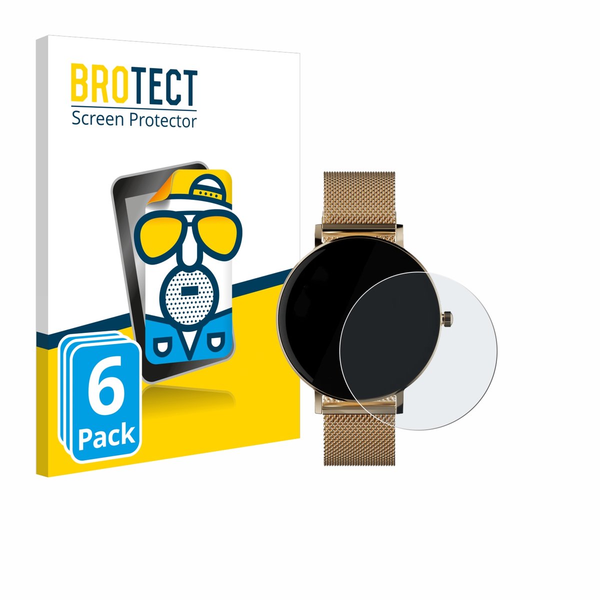 BROTECT - Screenprotector voor ZenWatch Venice Pro - Folie Beschermfolie matte 6 Stuks