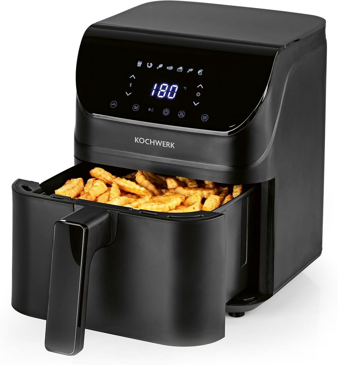 Digitale Heteluchtfriteuse 4 Liter met Touchscreen voor Gezond Frituren