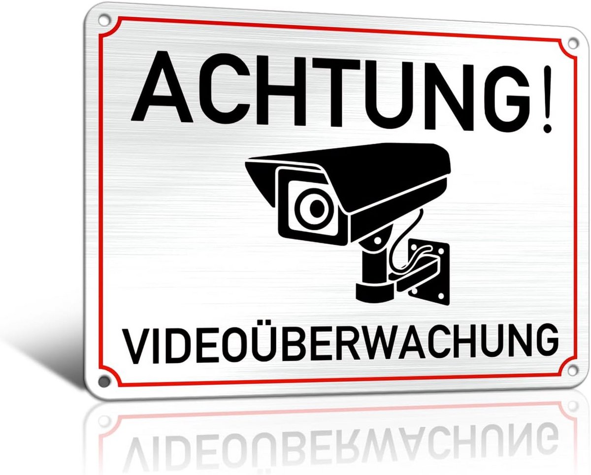 Aluminium Videobewaking Bordjes Weerbestendig met DSGVO Informatie