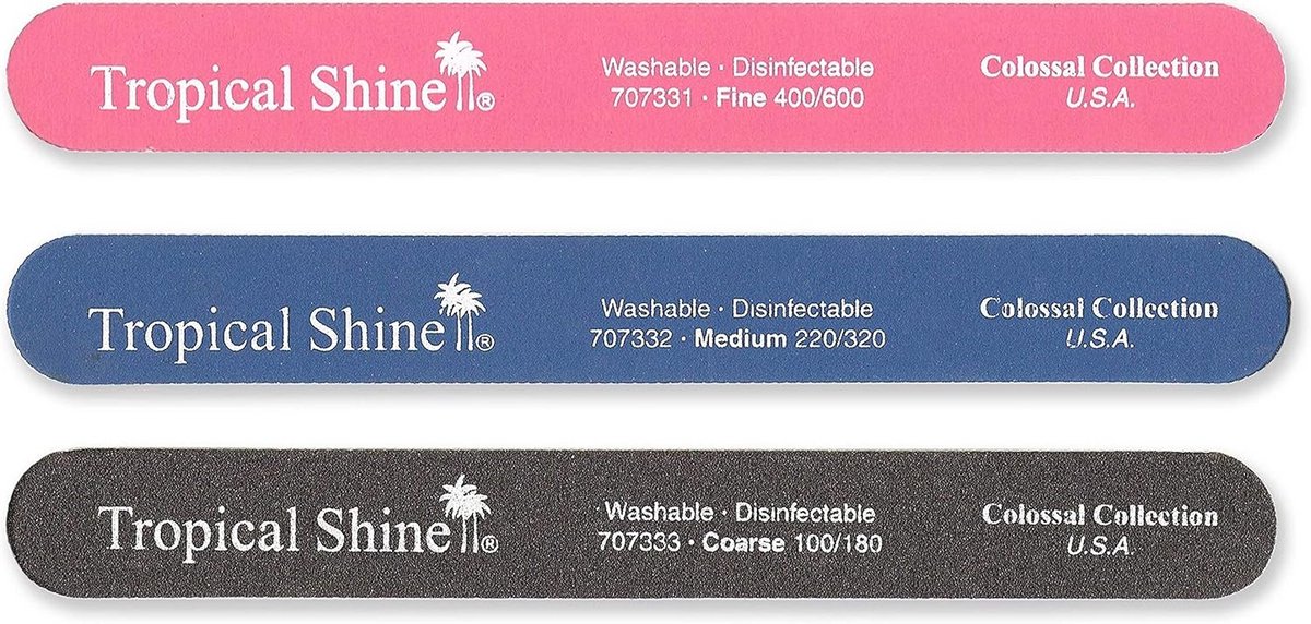 Nagelvijlen Set 3 Stuks - Voor Natuurlijke en Acryl Nagels