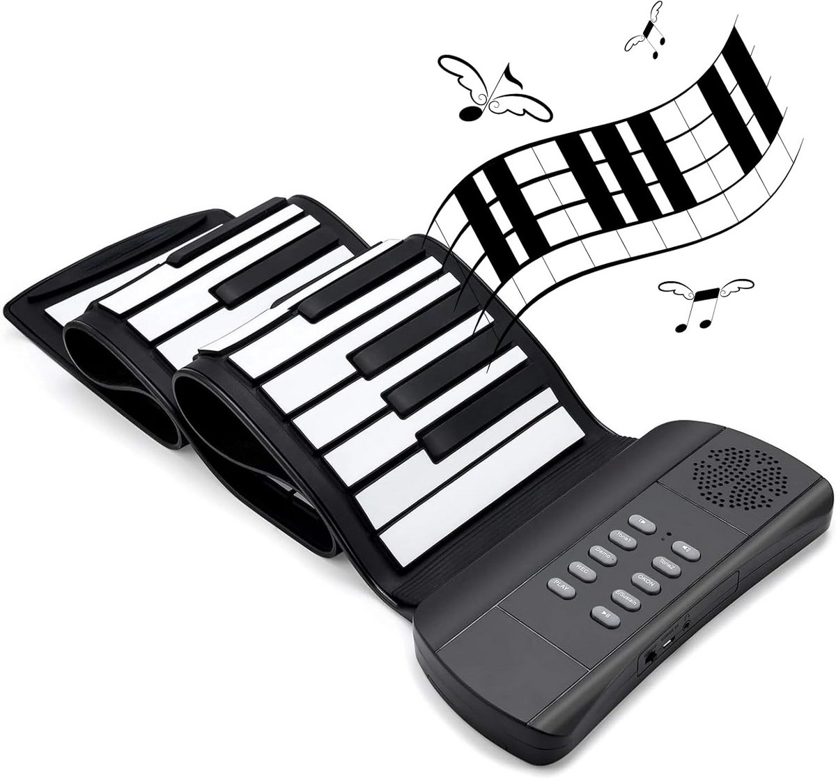 Draagbaar Flexibel Piano Keyboard met 49 Toetsen voor Beginners en Kinderen