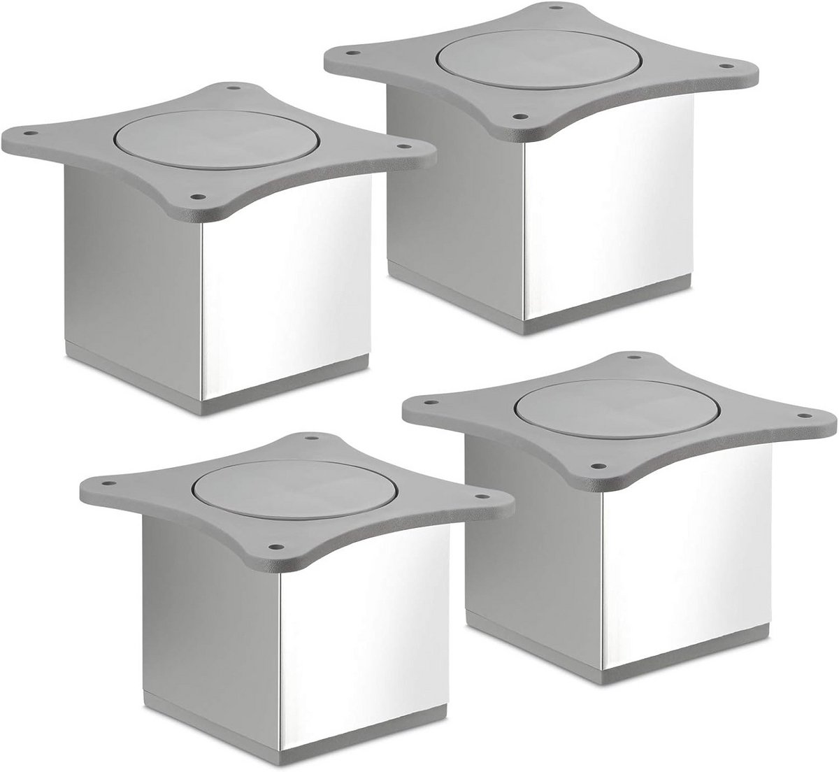 4 Stuks Vierkante Meubelpoten 70 mm Hoogte voor Kasten