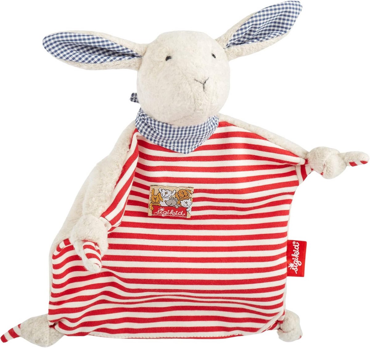 Knuffeldoek Haas Rood Wit voor Baby's en Peuters