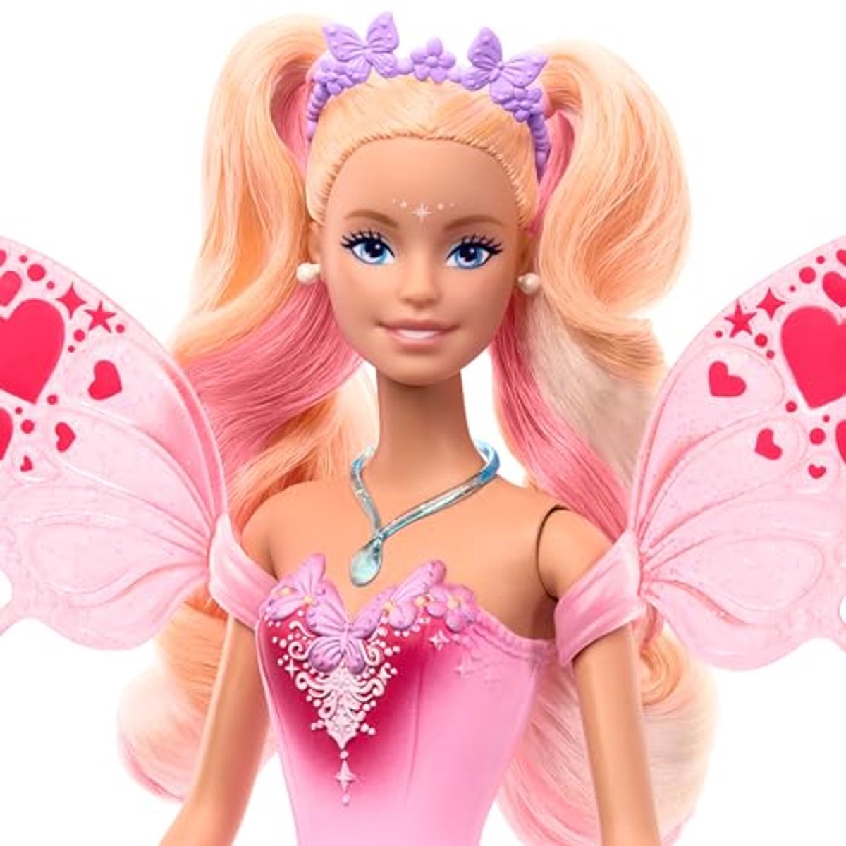 Barbie Fantasie - Sprookjespop - Met van kleur veranderende vleugels en outfit — afbeelding 6