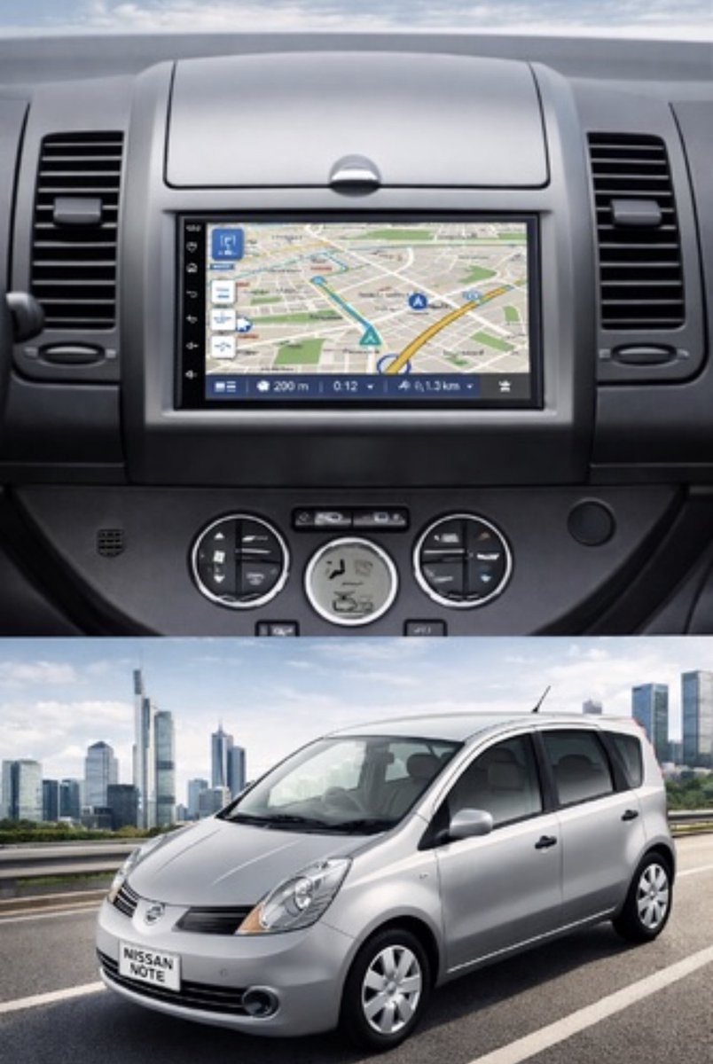 ADIVOX T4 9 inch geschikt voor Nissan Note 2005-2012 Android 15 CarPlay/Auto/Wifi/RDS/DSP/5G/QLED/DAB+