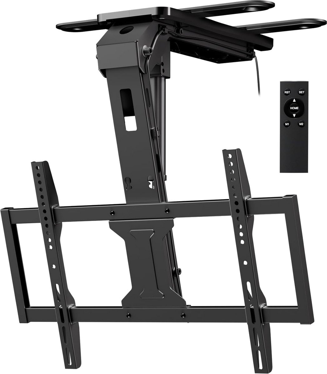 Elektrische Plafond TV Beugel Inklapbaar Afstandsbediening 37-75 Inch