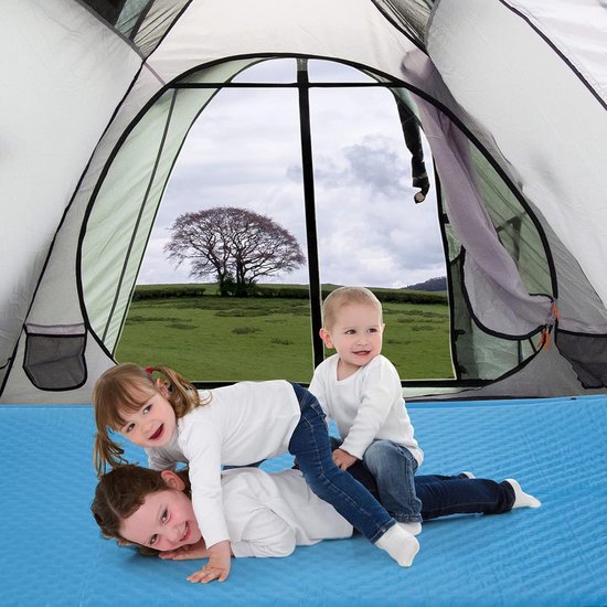 Zelfopblazend Luchtbed 2 Personen (190x130 cm) met Kussen - Waterdicht en Draagbaar voor Camping en Outdoor — afbeelding 4