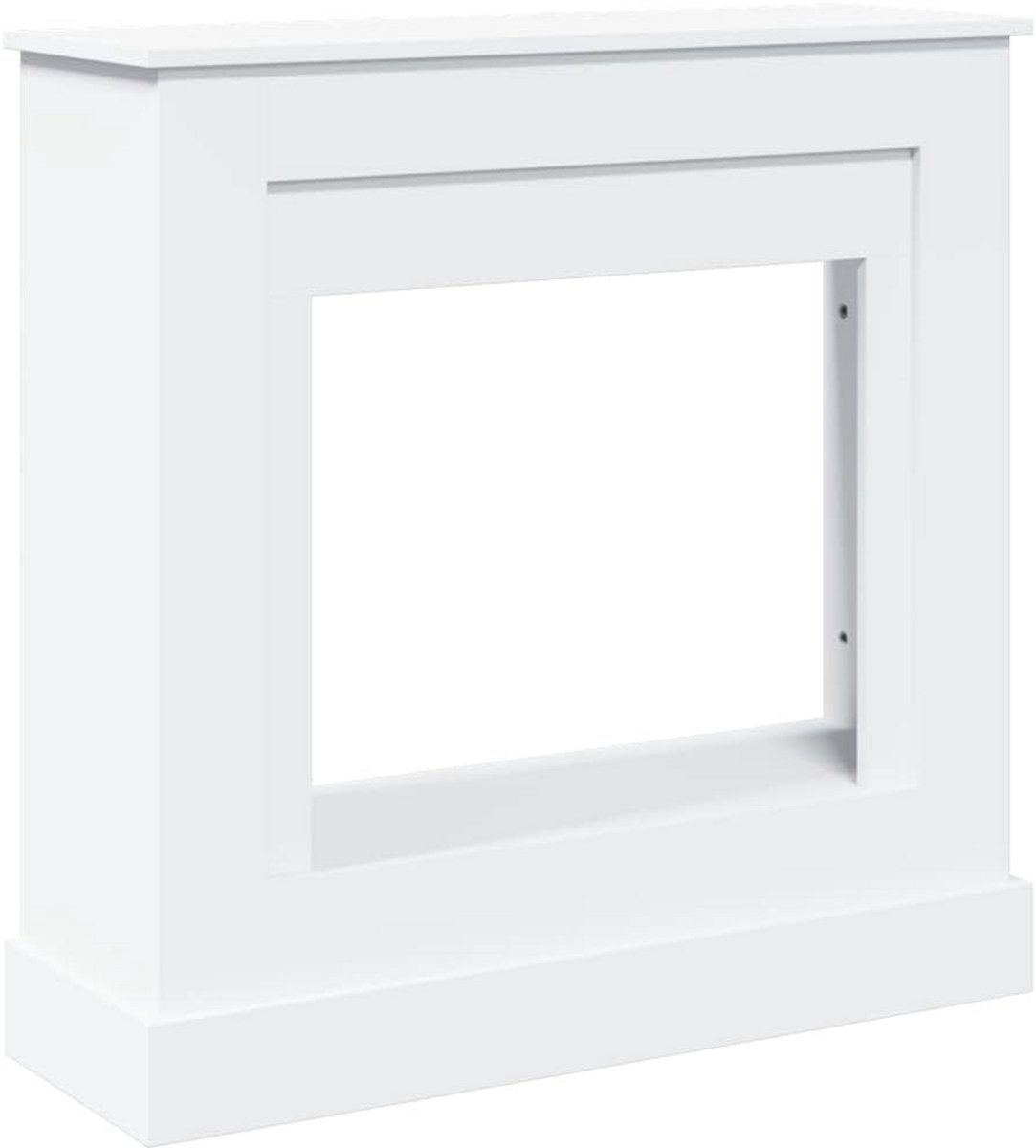 Witte Schouw Ombouw voor Elektrische Haard 90x30x90 cm