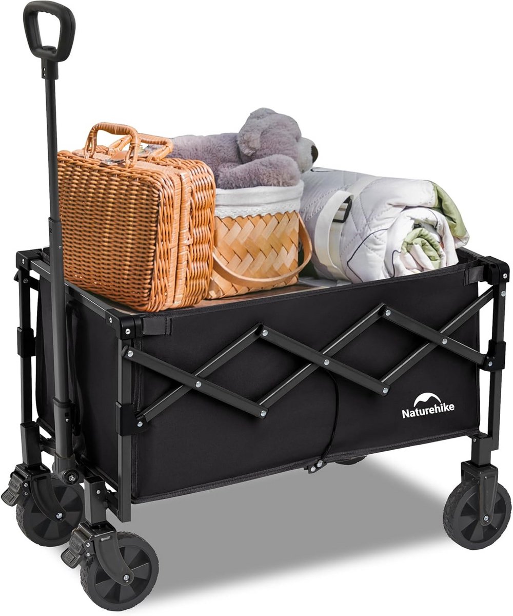 Opvouwbare Handkar Extra Groot Draagvermogen 120 kg voor Camping Boodschappen Strand