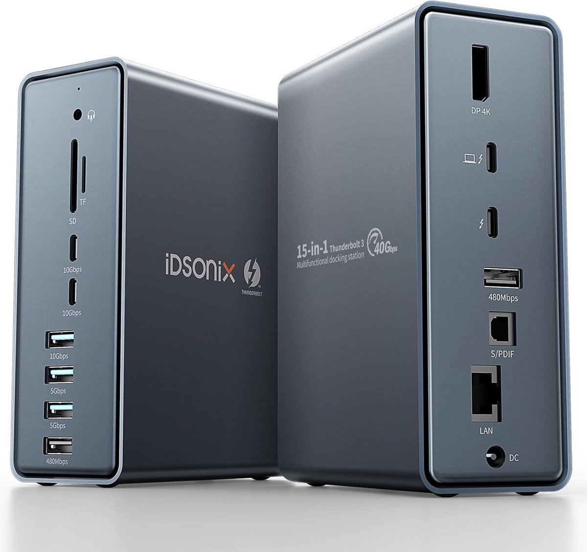 USB C Hub Adapter 15-in-1 Desktop Dockingstation