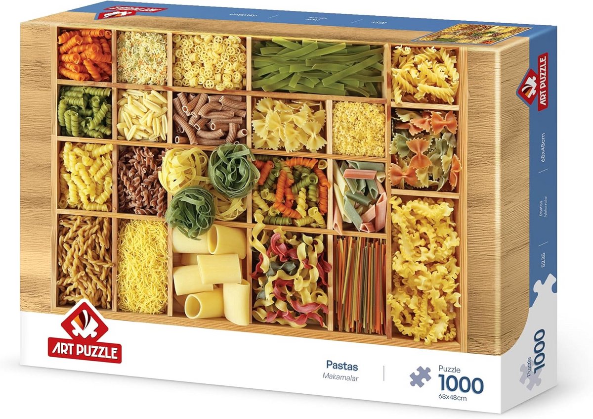Puzzel van 1000 stukjes: Heerlijke Kleurrijke Pasta