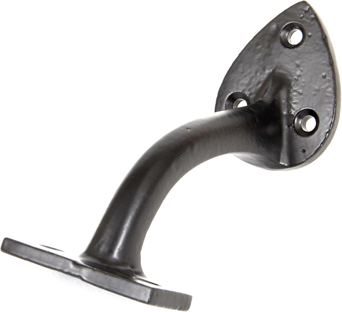 Handgesmede Steunbeugel voor Trapleuning 3 Inch Zwart