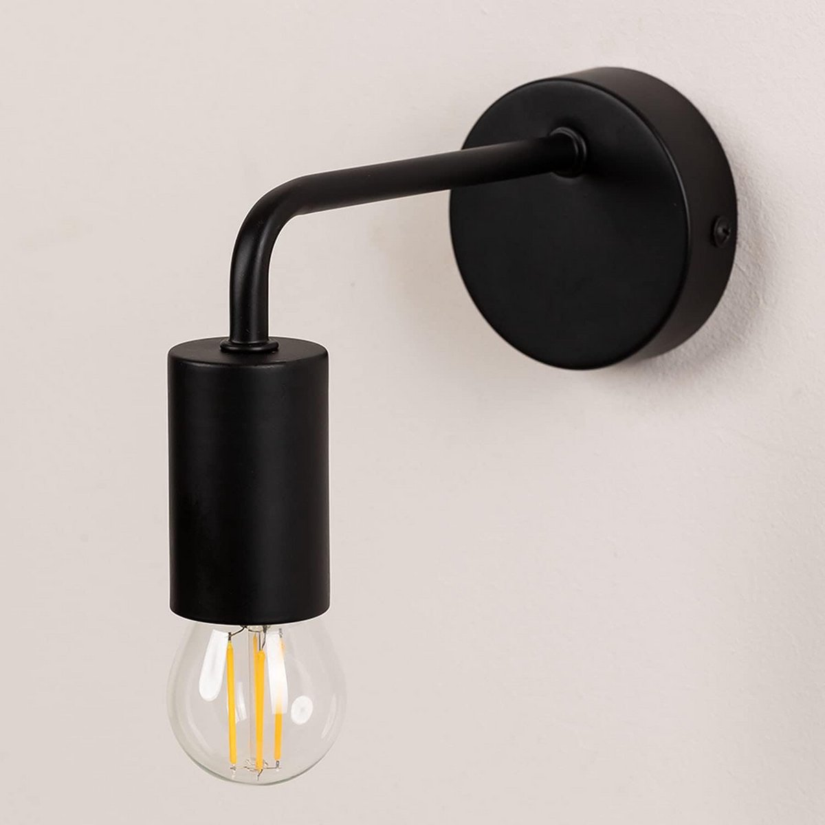 Moderne Eenvoudige IJzeren Wandlamp met E27 Fitting