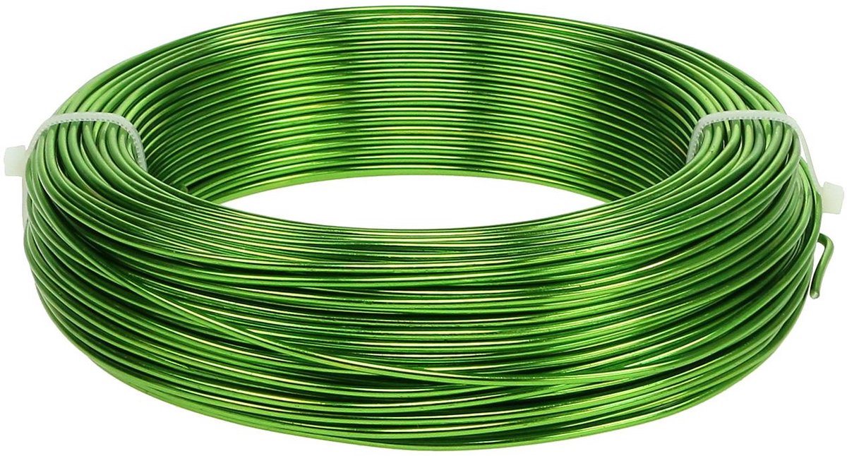 Aluminiumdraad Ø2mm Meigroen 60m 500g Decoratief draad Sieradendraad H