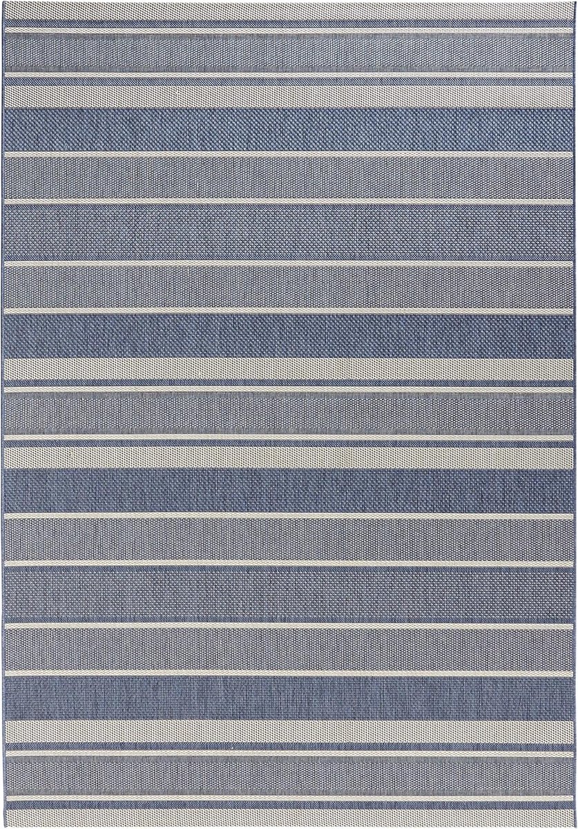 Duurzaam Buiten- en Binnentapijt Blauw 120x170 cm - Vlekbestendig en Geschikt voor Vloerve