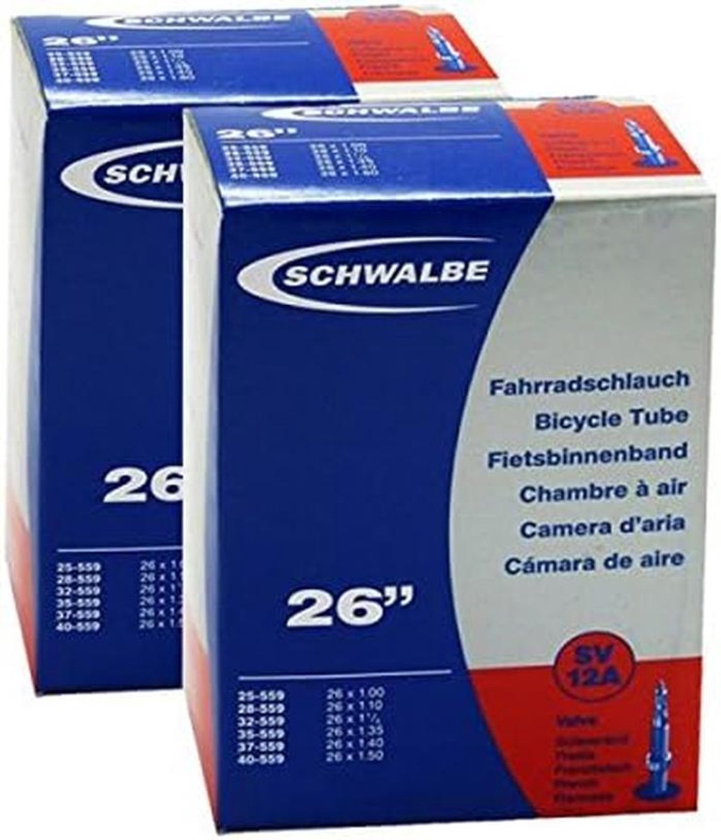 2x Fiets Binnenband 25/40-559 (28 inch) met Schrader Ventiel (DV)
