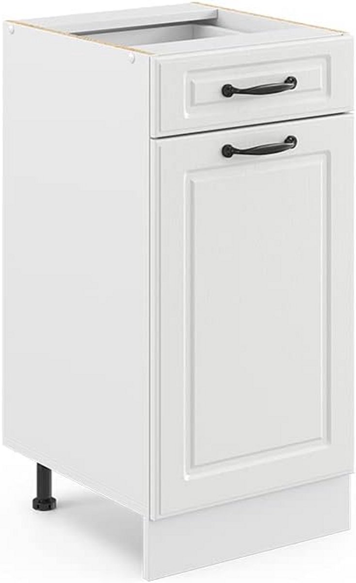 Keukenonderkast Ladeblok 40 cm Landhuisstijl Wit