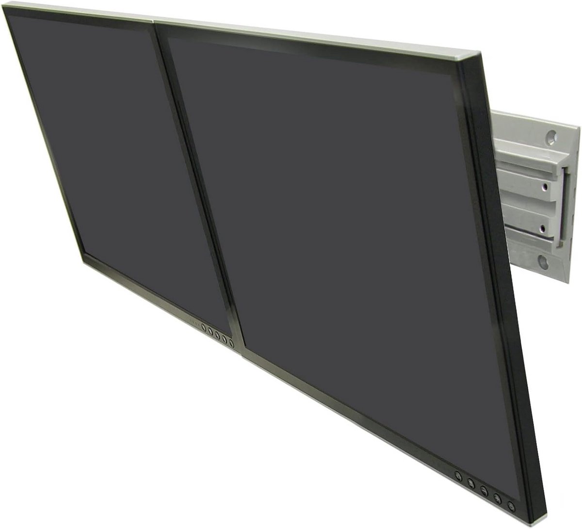 Dubbele Monitor Muurbeugel voor Twee Schermen tot 24 Inch