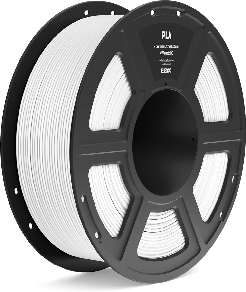 PLA Filament 1.75 mm Wit voor 3D Printers - Hoge Precisie