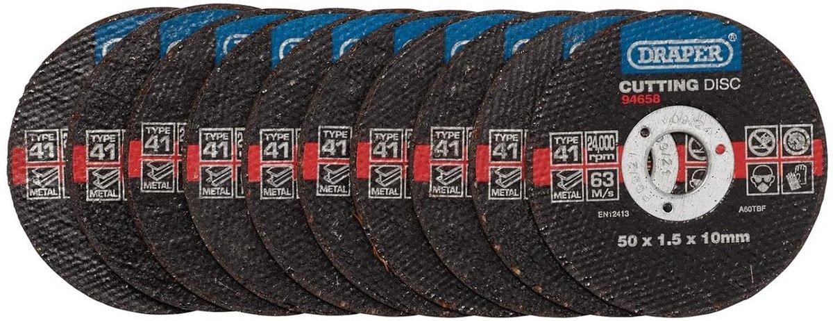 50x Dunne Metaalschijven 1.5mm voor Haakseslijper - Diameter 50mm